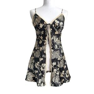 Vintage Victoria's Secret Y2k Satin Slip Night Dress Chemise Lingerie Whimsigoth